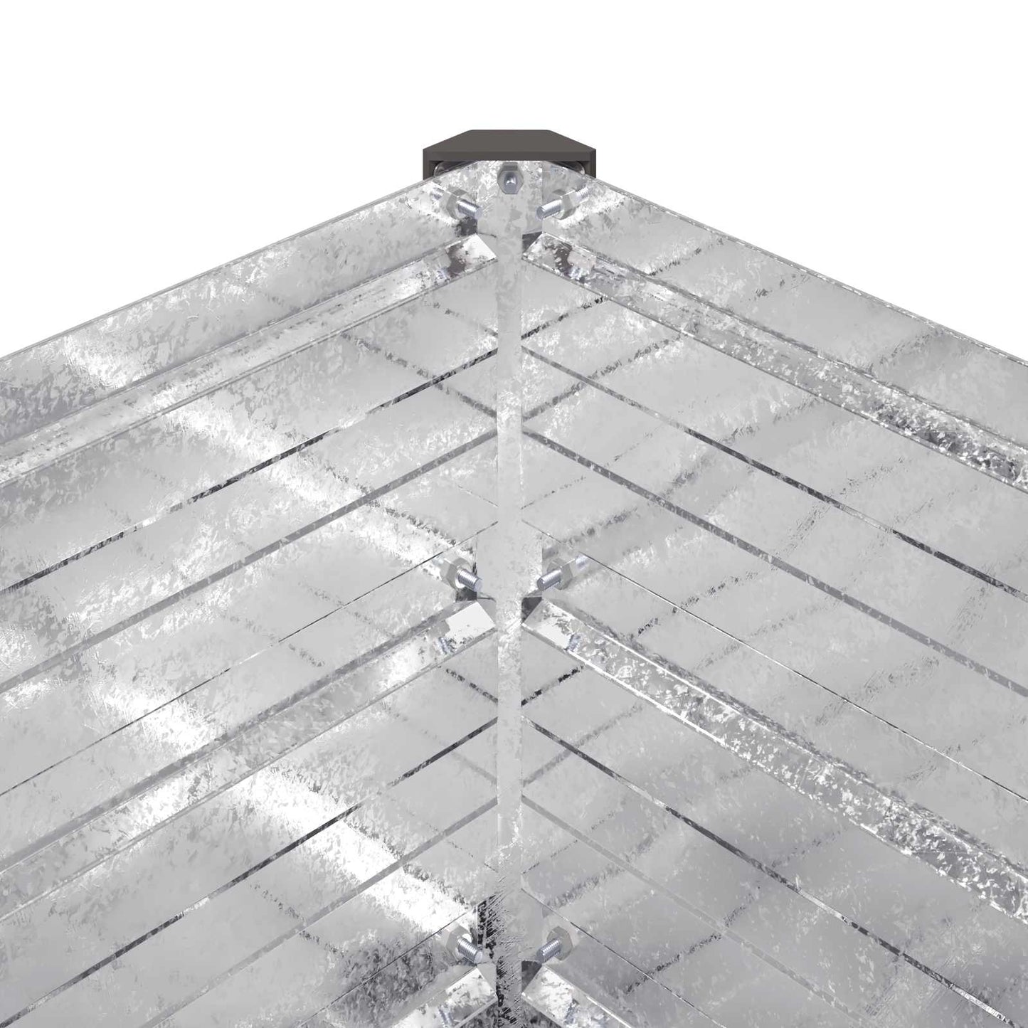 vidaXL Raised Garden Bed Silver 160 x 40 x 55 cm galvanized