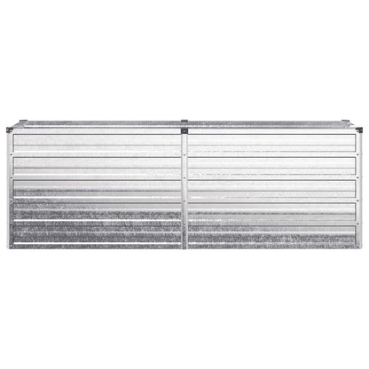 vidaXL Raised Garden Bed Silver 160 x 40 x 55 cm galvanized