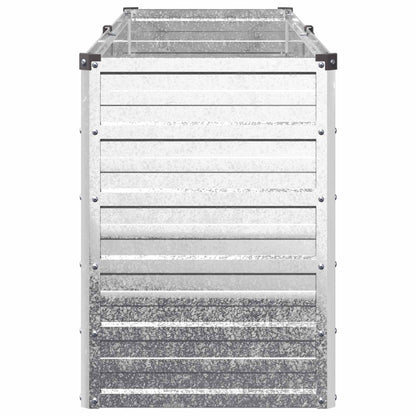 vidaXL Raised Garden Bed Silver 160 x 40 x 55 cm galvanized