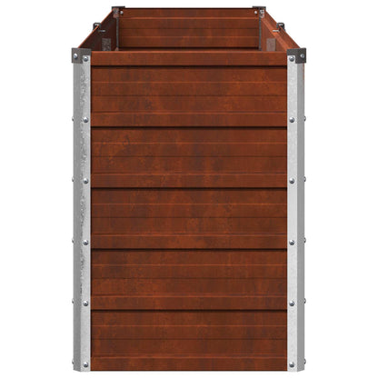 vidaXL Raised Garden Bed Rusty 160 x 40 x 55 cm corton