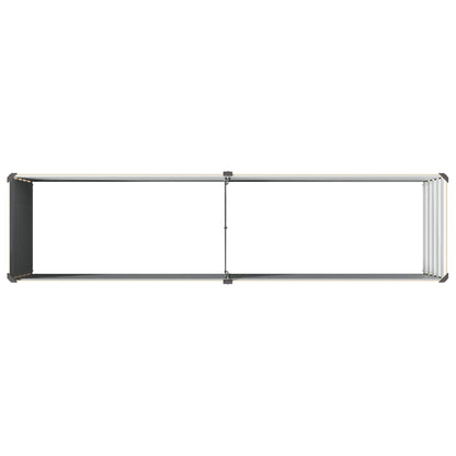 vidaXL Raised Garden Bed Ivory 160 x 40 x 55 cm cold-rolled steel