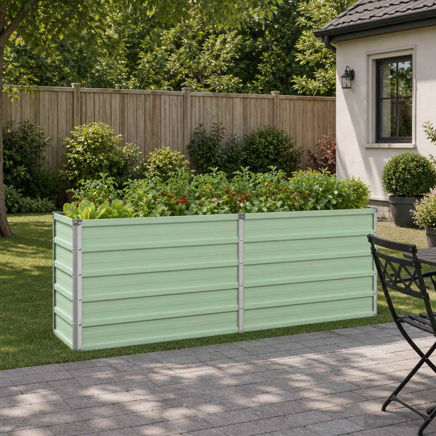 vidaXL Raised Garden Bed Pastel Green 160 x 40 x 55 cm
