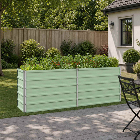 vidaXL Raised Garden Bed Pastel Green 160 x 40 x 55 cm
