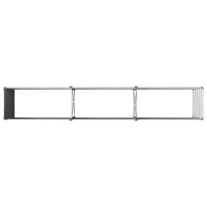 vidaXL Raised Garden Bed Wood Brown 240 x 40 x 55 cm cold-rolled steel