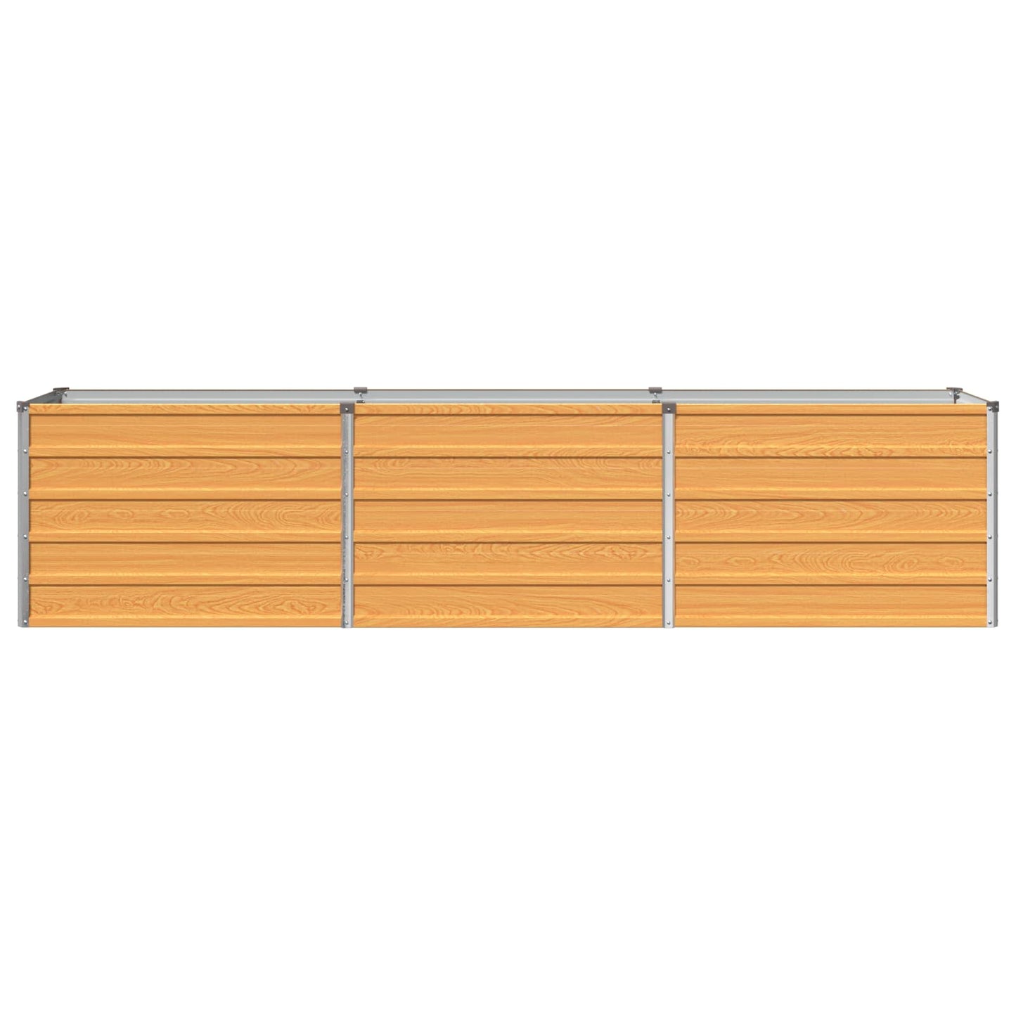 vidaXL Raised Garden Bed Natural 240 x 40 x 55 cm cold-rolled steel
