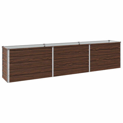 vidaXL Raised Garden Bed Black 240 x 40 x 55 cm cold-rolled steel