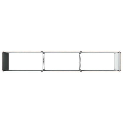 vidaXL Raised Garden Bed Black 240 x 40 x 55 cm cold-rolled steel