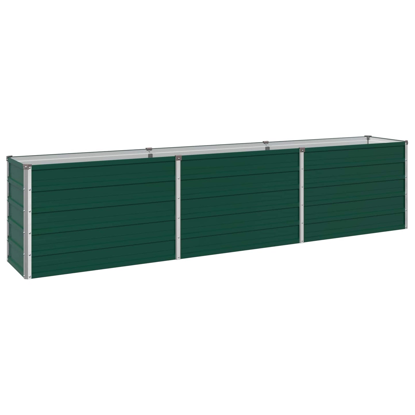 vidaXL Raised Garden Bed Green 240 x 40 x 55 cm cold-rolled steeel