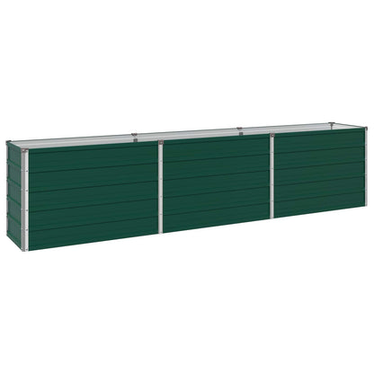 vidaXL Raised Garden Bed Green 240 x 40 x 55 cm cold-rolled steeel