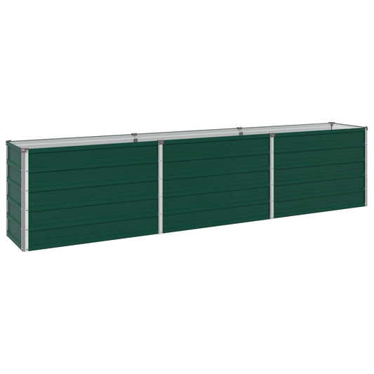 vidaXL Raised Garden Bed Green 240 x 40 x 55 cm cold-rolled steeel