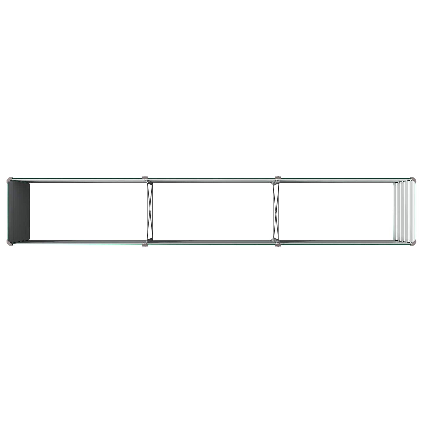 vidaXL Raised Garden Bed Green 240 x 40 x 55 cm cold-rolled steeel