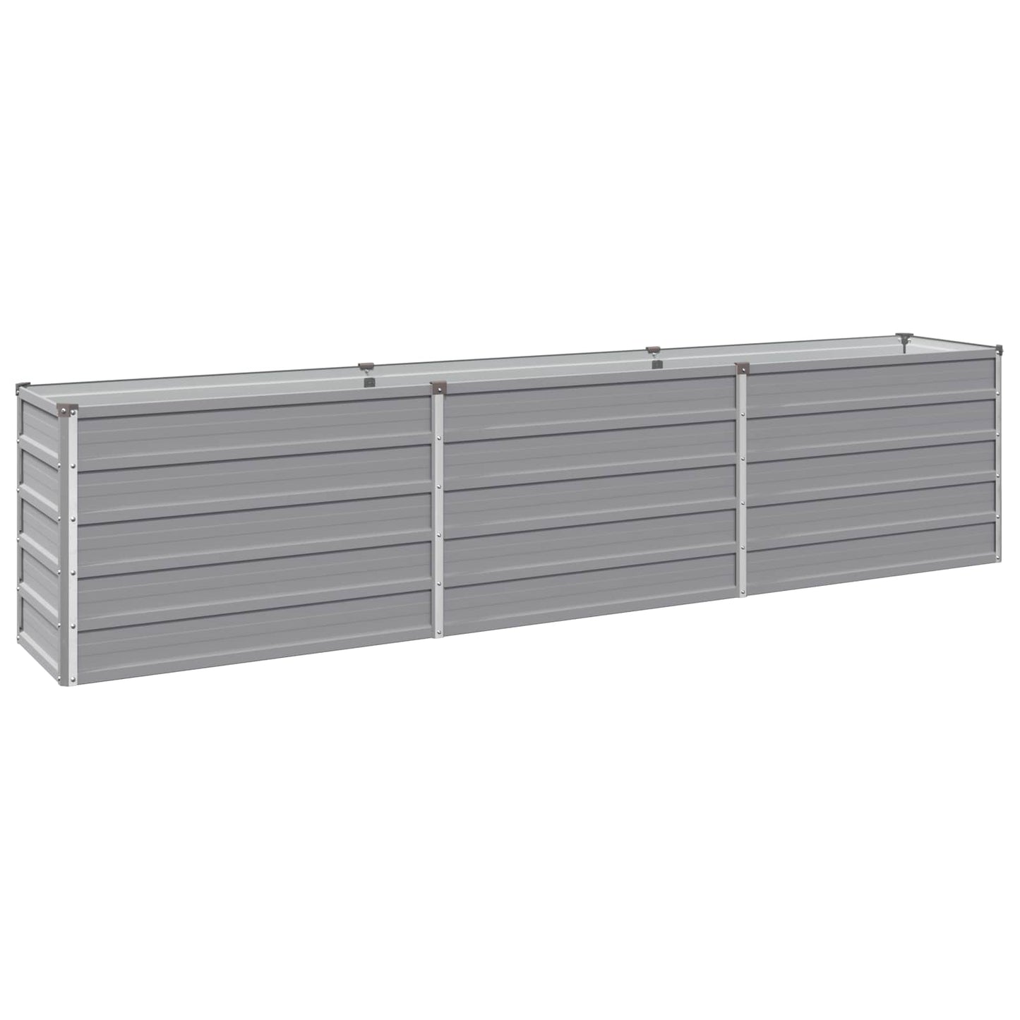 vidaXL Raised Garden Bed Grey 240 x 40 x 55 cm cold-rolled steel