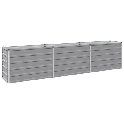 vidaXL Raised Garden Bed Grey 240 x 40 x 55 cm cold-rolled steel
