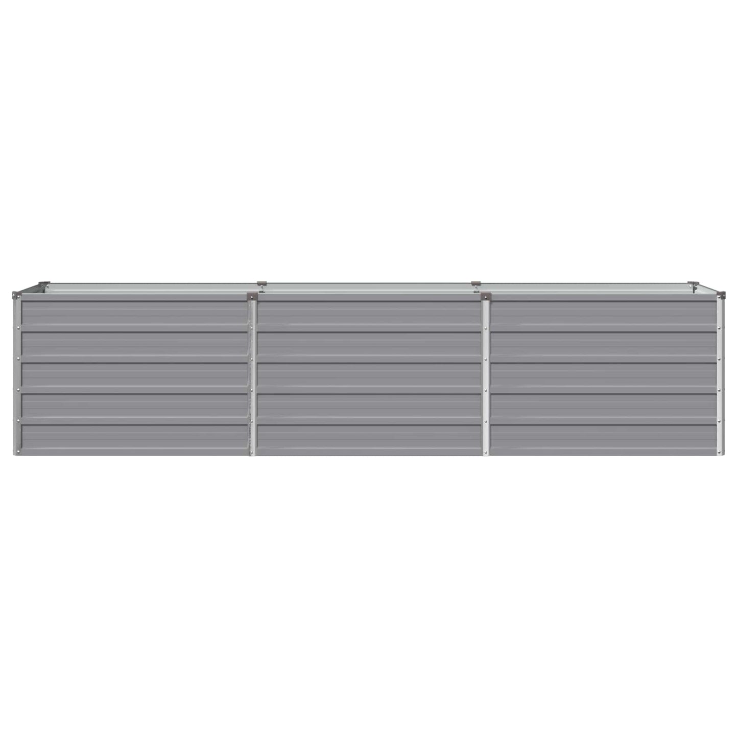 vidaXL Raised Garden Bed Grey 240 x 40 x 55 cm cold-rolled steel