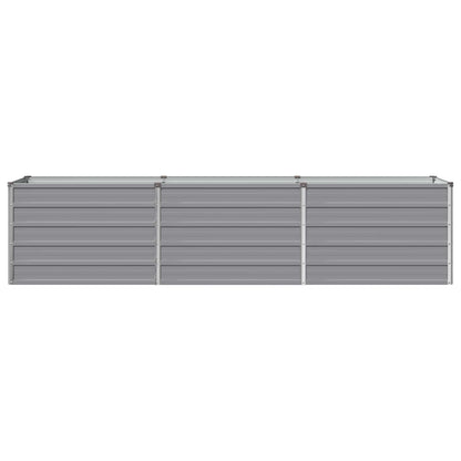 vidaXL Raised Garden Bed Grey 240 x 40 x 55 cm cold-rolled steel