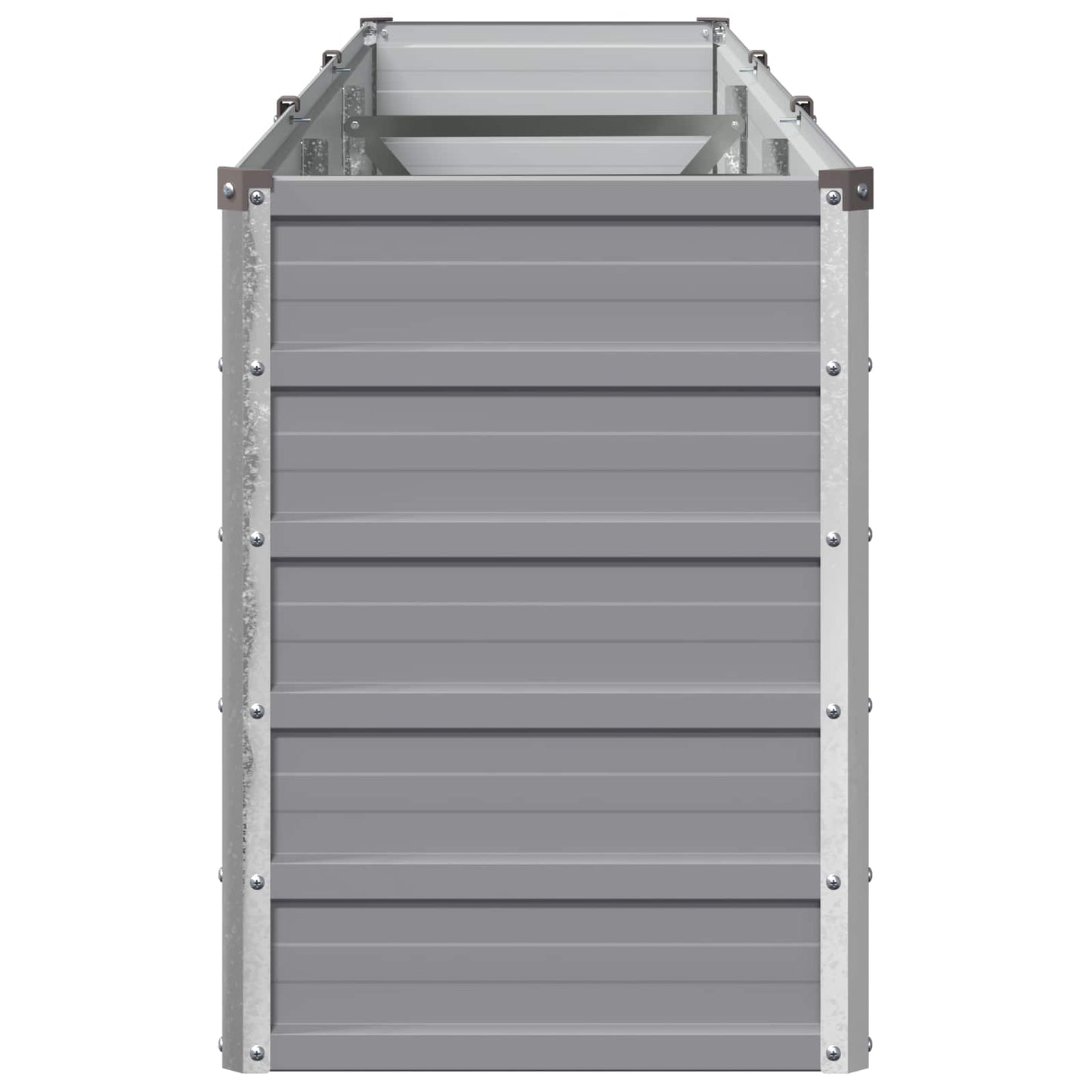 vidaXL Raised Garden Bed Grey 240 x 40 x 55 cm cold-rolled steel