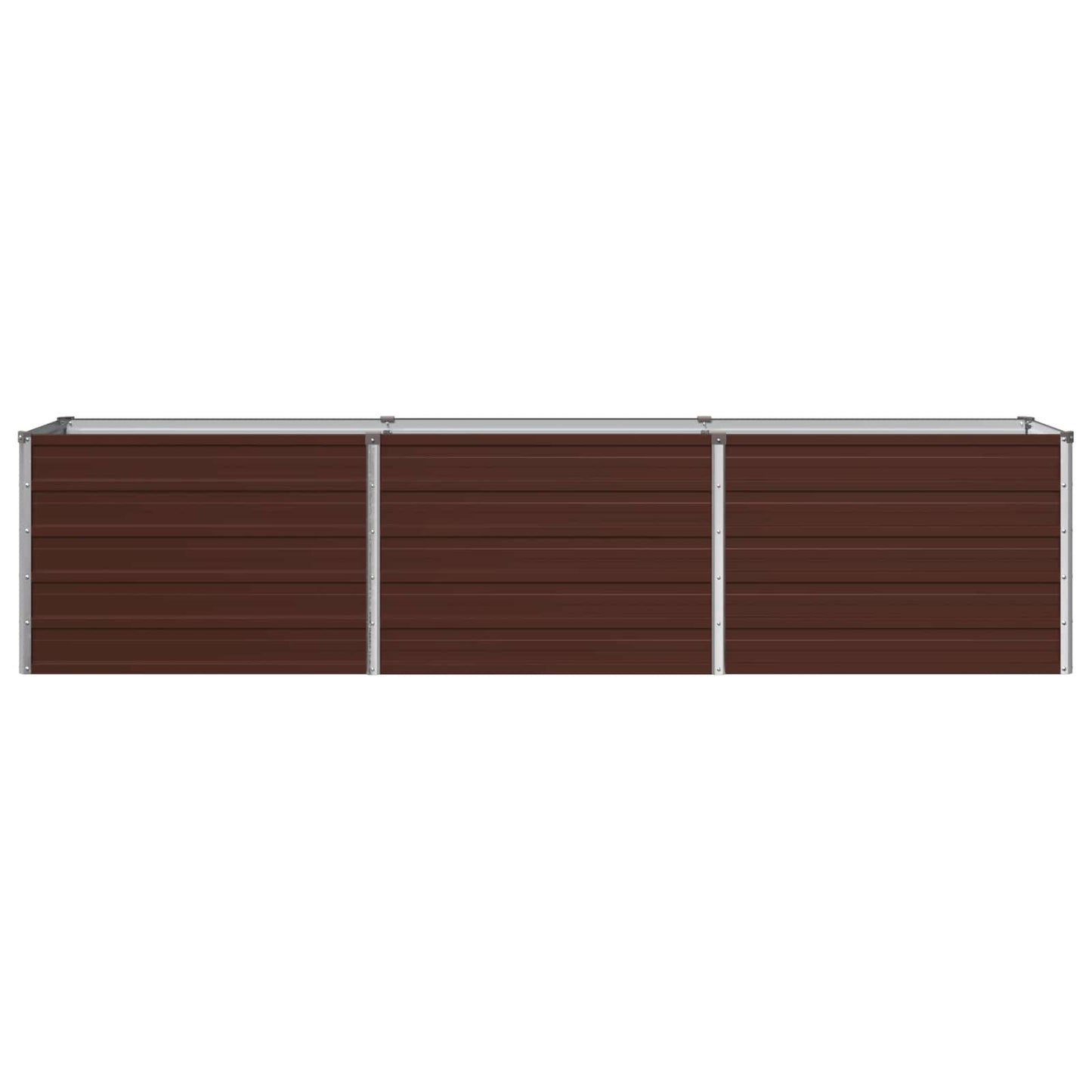 vidaXL Raised Garden Bed Brown 240 x 40 x 55 cm cold-rolled steel