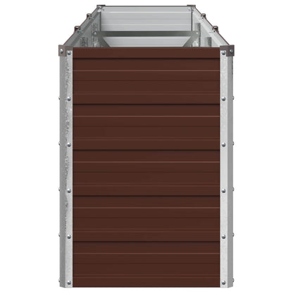 vidaXL Raised Garden Bed Brown 240 x 40 x 55 cm cold-rolled steel
