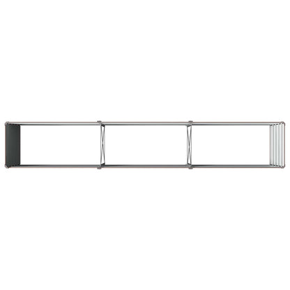 vidaXL Raised Garden Bed Brown 240 x 40 x 55 cm cold-rolled steel