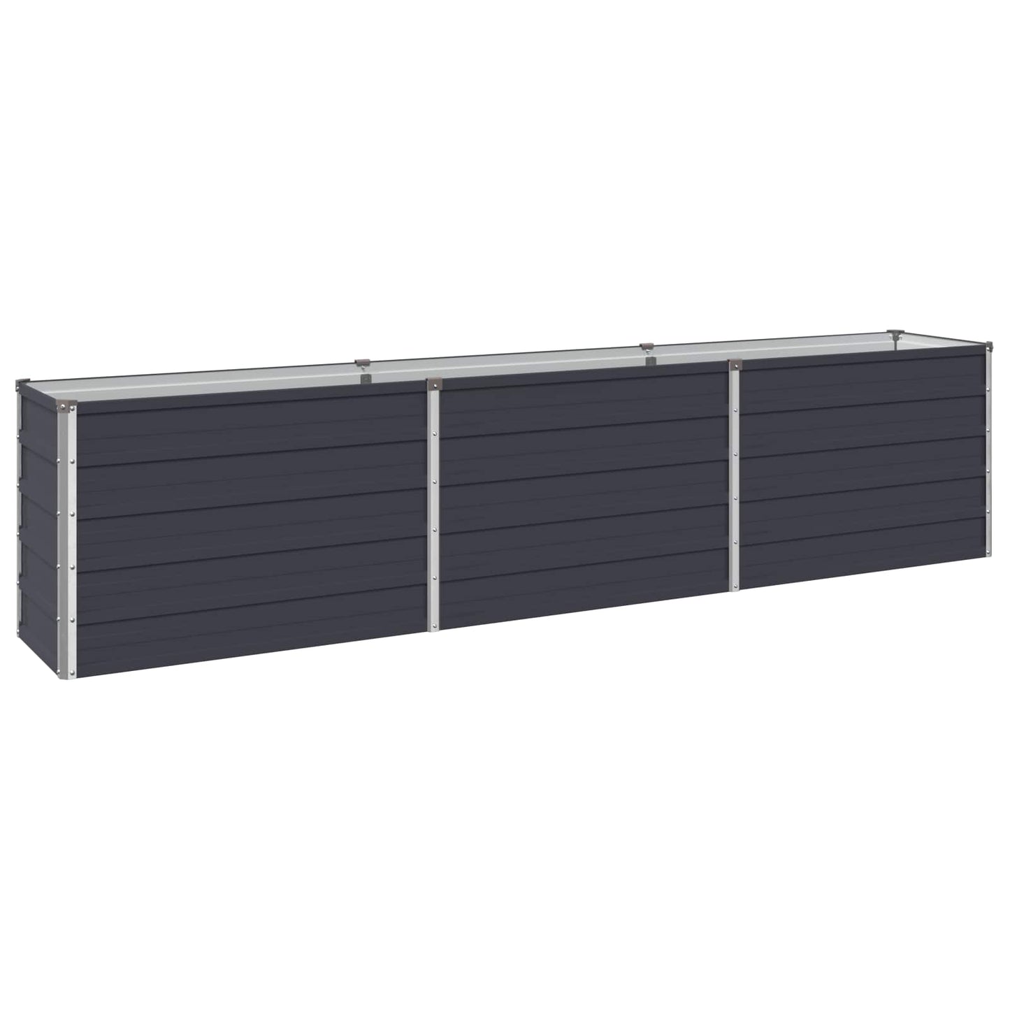 vidaXL Raised Garden Bed Anthracite 240 x 40 x 55 cm cold-rolled steel