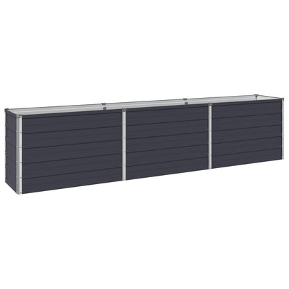 vidaXL Raised Garden Bed Anthracite 240 x 40 x 55 cm cold-rolled steel