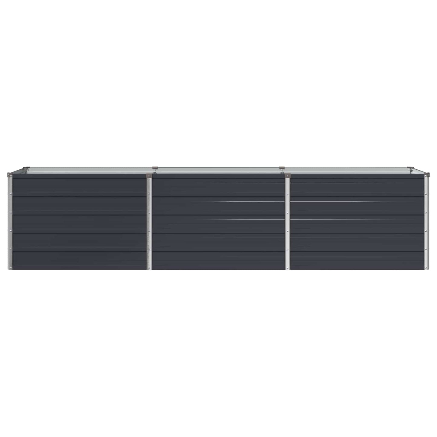 vidaXL Raised Garden Bed Anthracite 240 x 40 x 55 cm cold-rolled steel