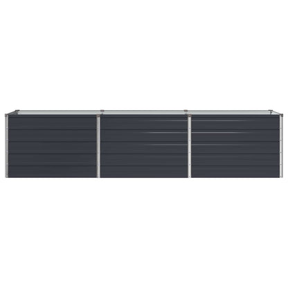 vidaXL Raised Garden Bed Anthracite 240 x 40 x 55 cm cold-rolled steel