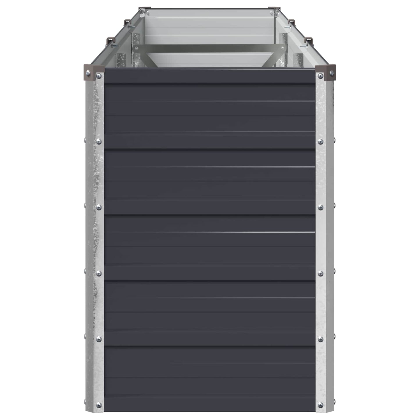 vidaXL Raised Garden Bed Anthracite 240 x 40 x 55 cm cold-rolled steel