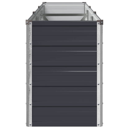 vidaXL Raised Garden Bed Anthracite 240 x 40 x 55 cm cold-rolled steel