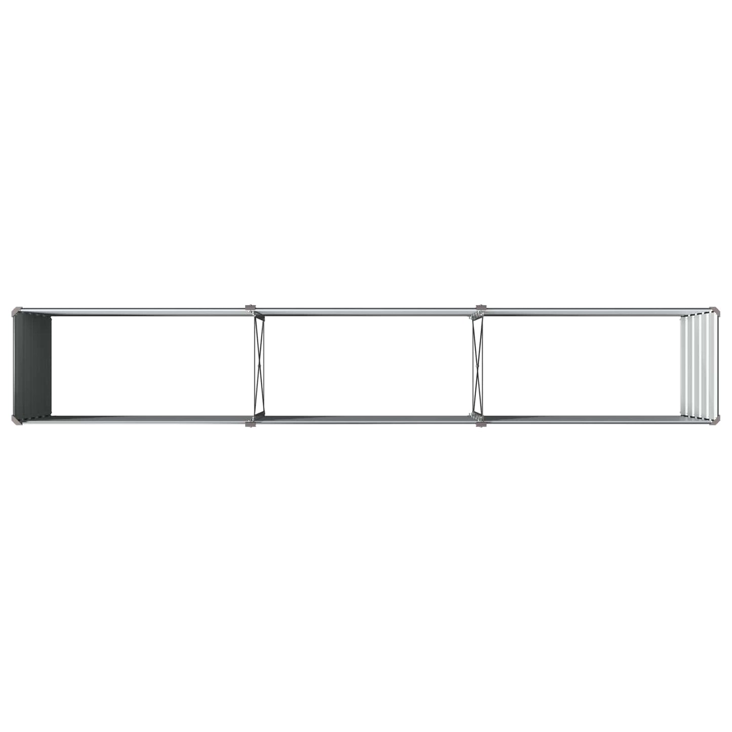 vidaXL Raised Garden Bed Anthracite 240 x 40 x 55 cm cold-rolled steel