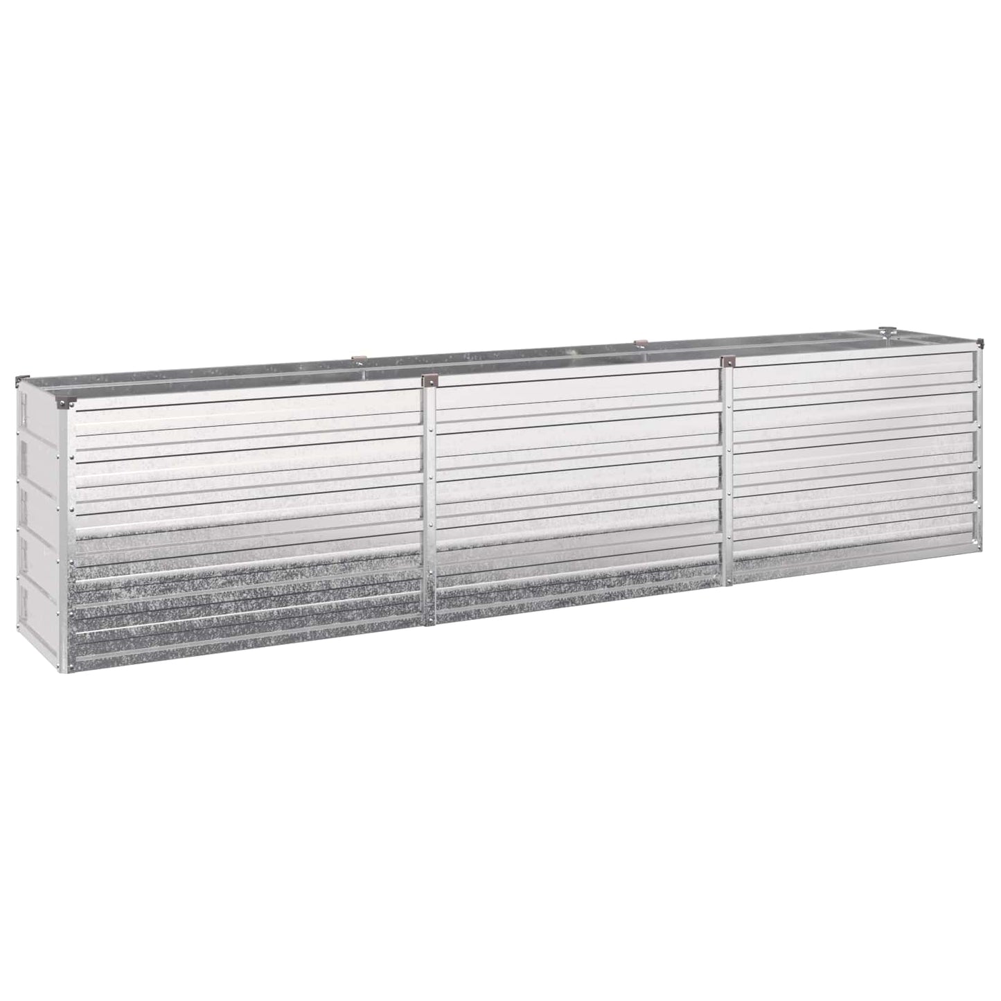 vidaXL Raised Garden Bed Silver 240 x 40 x 55 cm galvanized