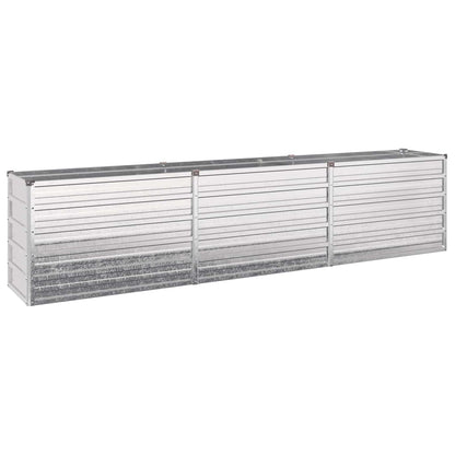 vidaXL Raised Garden Bed Silver 240 x 40 x 55 cm galvanized