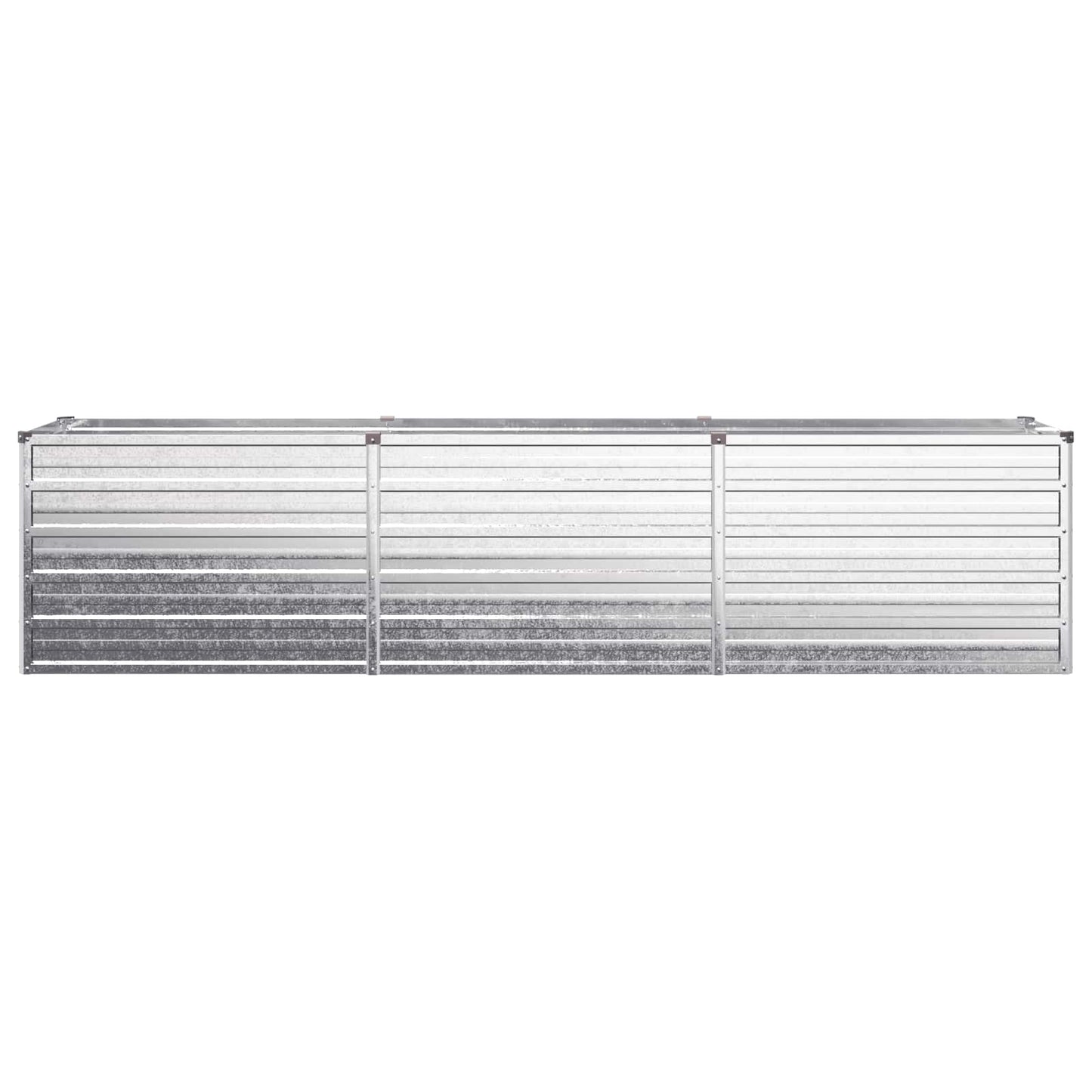vidaXL Raised Garden Bed Silver 240 x 40 x 55 cm galvanized