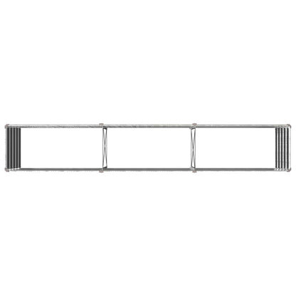 vidaXL Raised Garden Bed Silver 240 x 40 x 55 cm galvanized