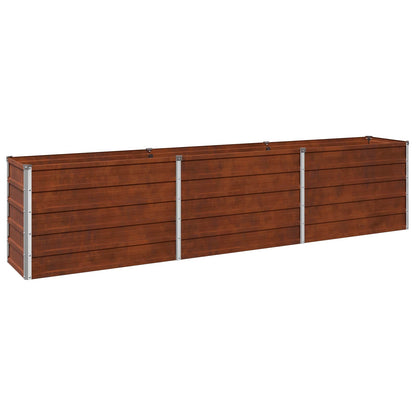 vidaXL Raised Garden Bed Rusty 240 x 40 x 55 cm corton