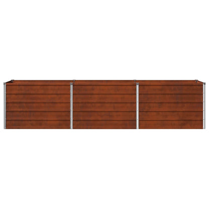 vidaXL Raised Garden Bed Rusty 240 x 40 x 55 cm corton