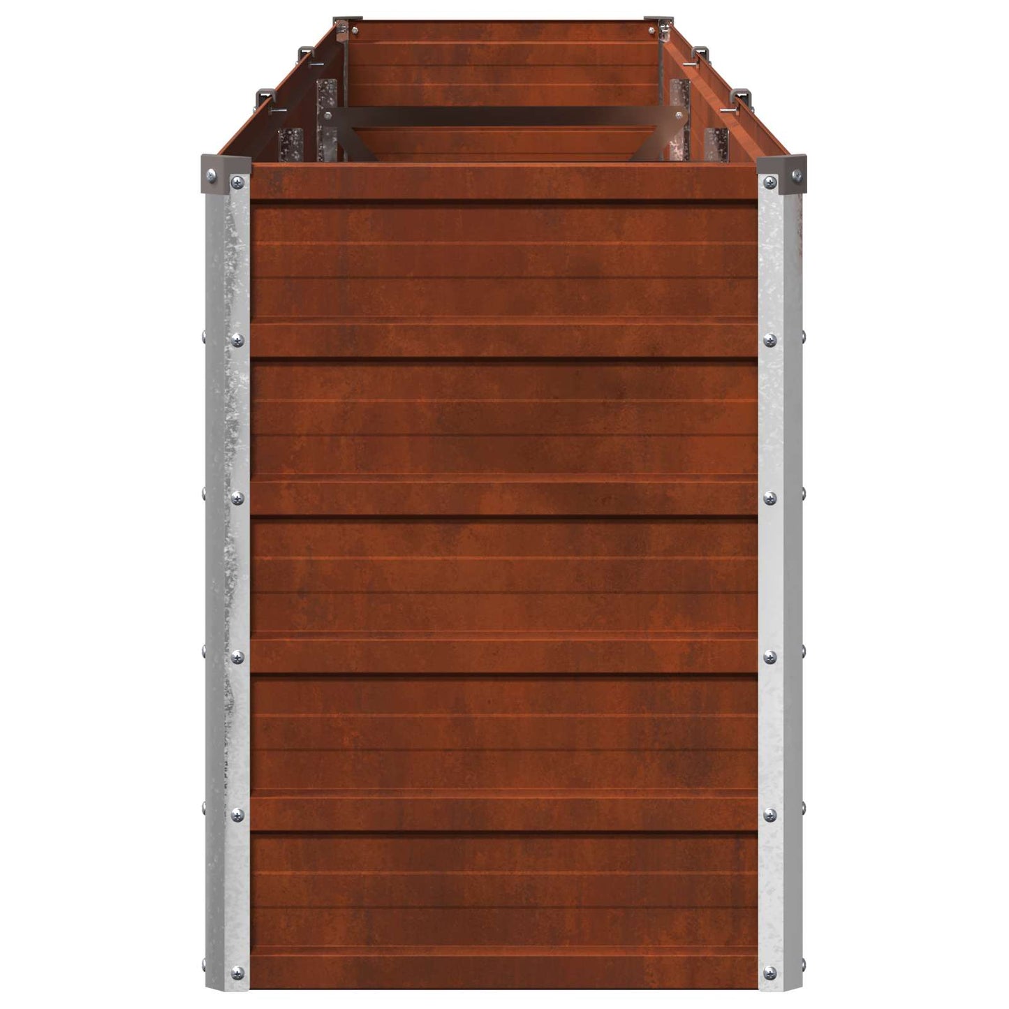vidaXL Raised Garden Bed Rusty 240 x 40 x 55 cm corton