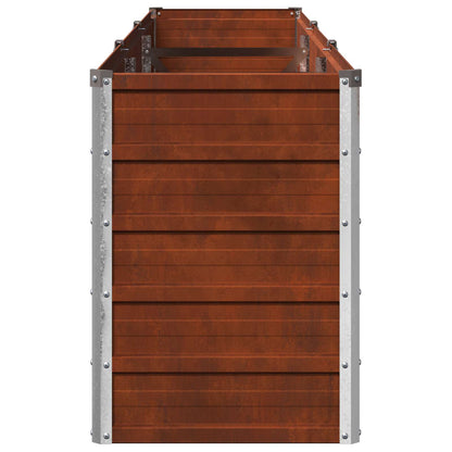 vidaXL Raised Garden Bed Rusty 240 x 40 x 55 cm corton