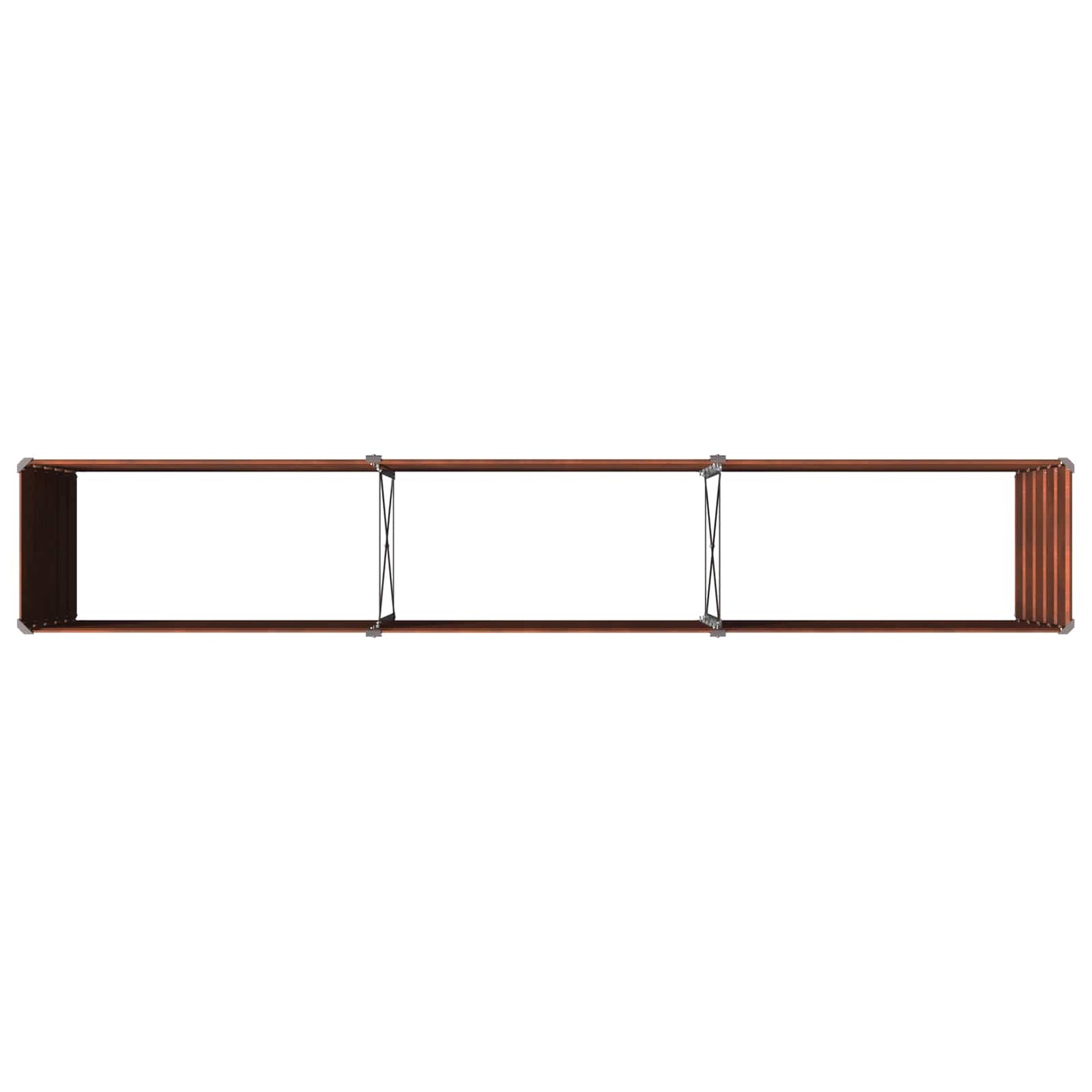 vidaXL Raised Garden Bed Rusty 240 x 40 x 55 cm corton