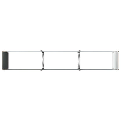 vidaXL Raised Garden Bed Ivory 240 x 40 x 55 cm cold-rolled steel
