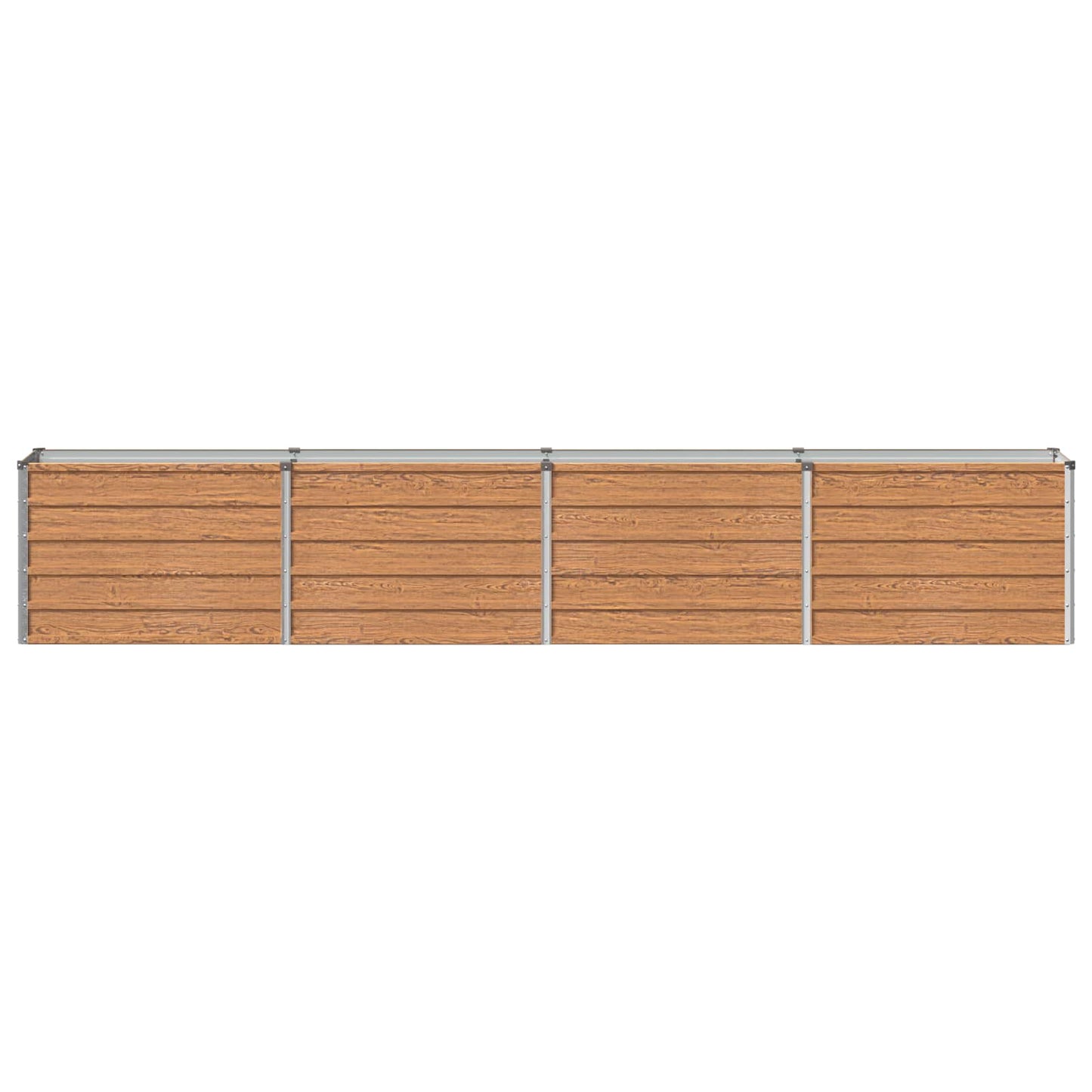 vidaXL Raised Garden Bed Wood Brown 320 x 40 x 55 cm cold-rolled steel