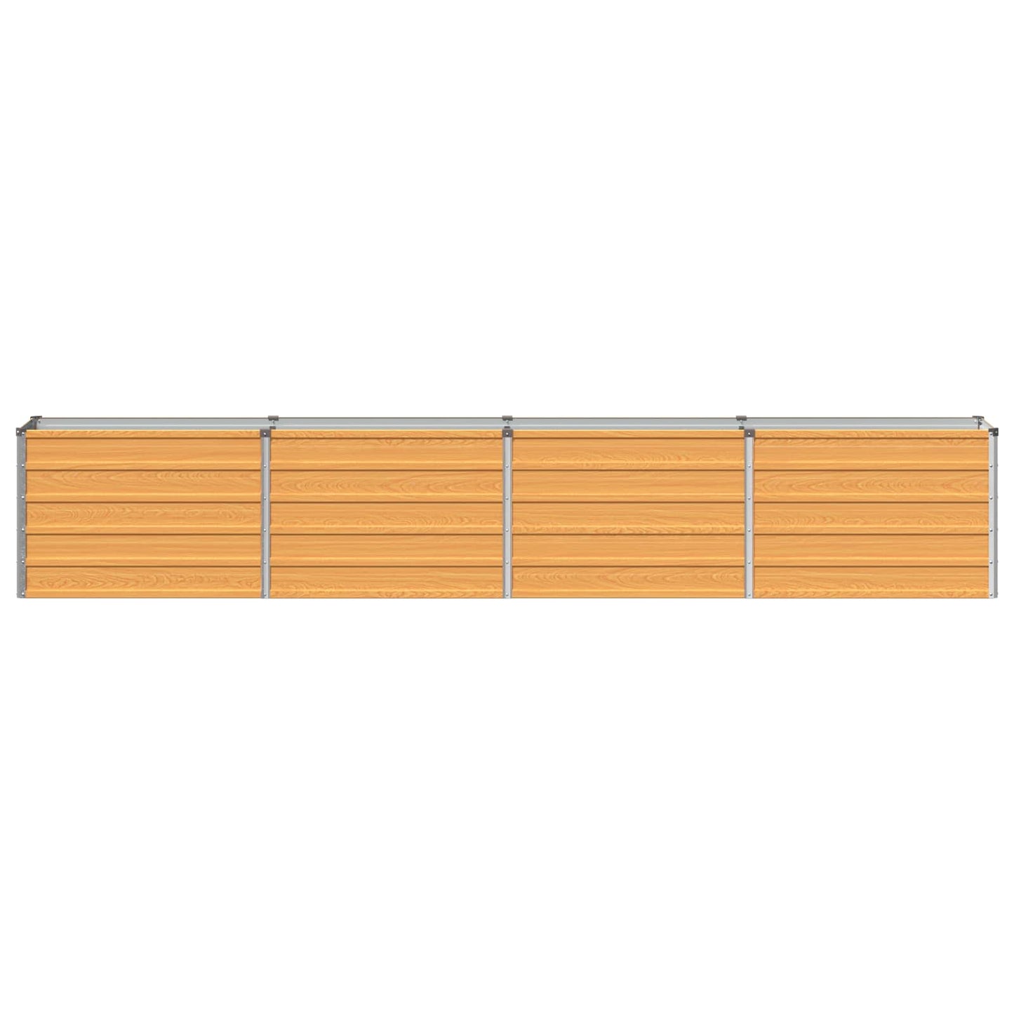 vidaXL Raised Garden Bed Natural 320 x 40 x 55 cm cold-rolled steel