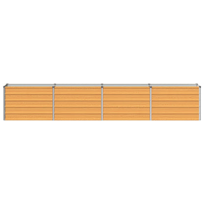 vidaXL Raised Garden Bed Natural 320 x 40 x 55 cm cold-rolled steel