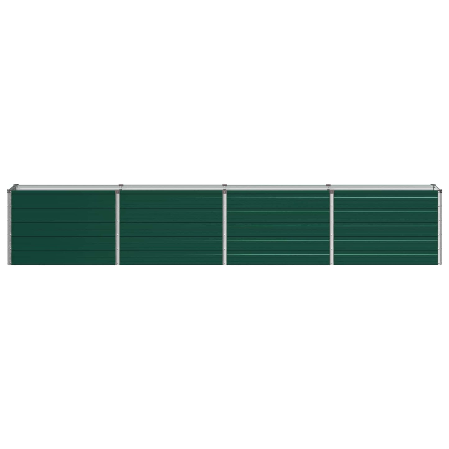 vidaXL Raised Garden Bed Green 320 x 40 x 55 cm cold-rolled steeel