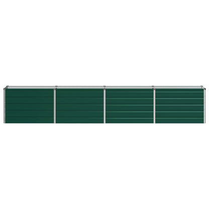vidaXL Raised Garden Bed Green 320 x 40 x 55 cm cold-rolled steeel