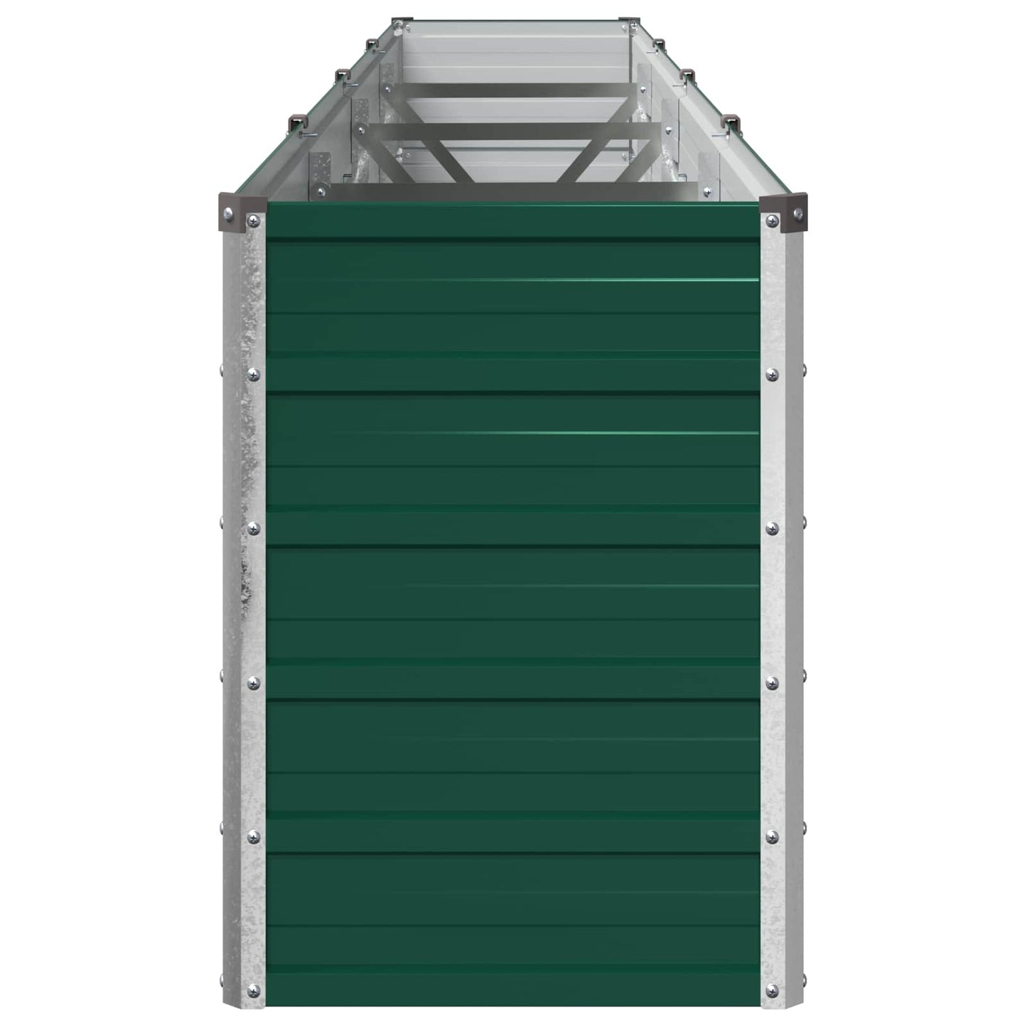 vidaXL Raised Garden Bed Green 320 x 40 x 55 cm cold-rolled steeel
