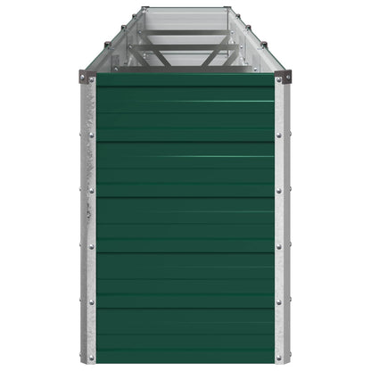 vidaXL Raised Garden Bed Green 320 x 40 x 55 cm cold-rolled steeel