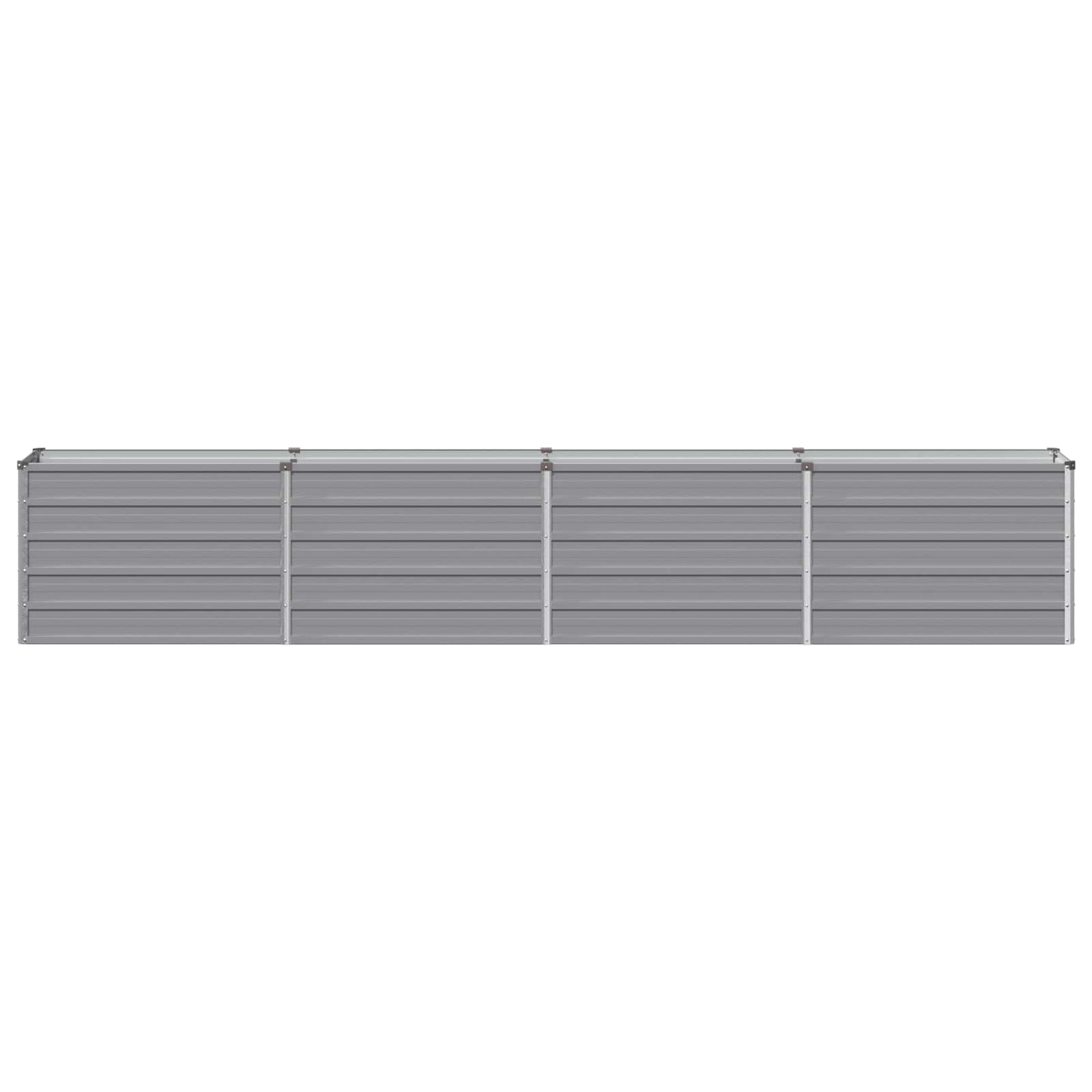 vidaXL Raised Garden Bed Grey 320 x 40 x 55 cm cold-rolled steel