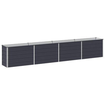 vidaXL Raised Garden Bed Anthracite 320 x 40 x 55 cm cold-rolled steel