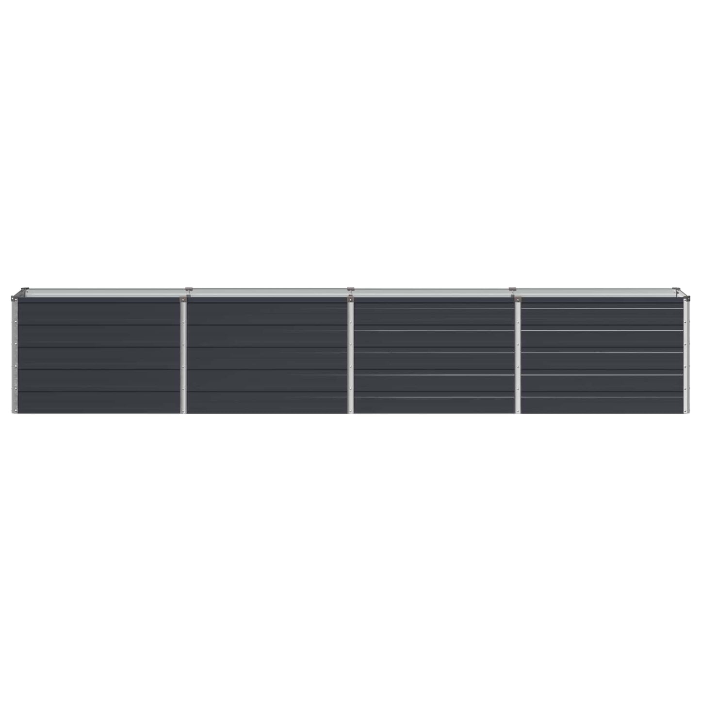 vidaXL Raised Garden Bed Anthracite 320 x 40 x 55 cm cold-rolled steel